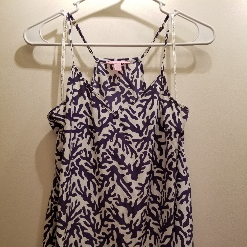 Lilly Pulitzer Purple and White Blouse